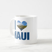 Ik hou van Maui Hawaii Koffiemok (Voorkant links)
