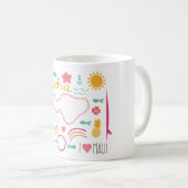 "Ik hou van Maui" Mok "Aloha" (Voorkant rechts)