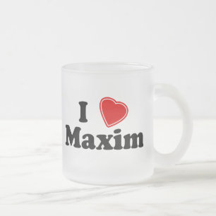 Ik hou van Maxim Matglas Koffiemok