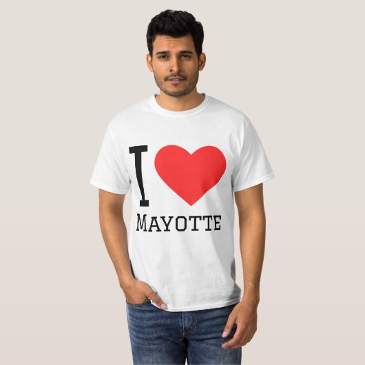 Ik hou van Mayotte T-shirt (Voorkant volledig)