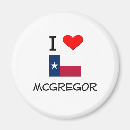 Ik hou van McGregor Texas Magneet (Voorkant)