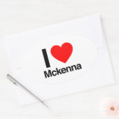 ik hou van mckenna ovale sticker (Envelop)