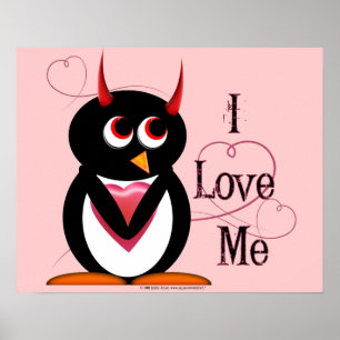 Ik hou van me! Evil Penguin Poster