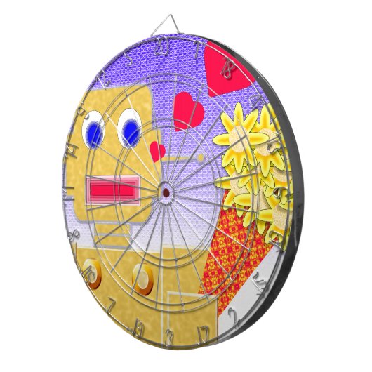 Ik hou van me, ik ben een Bot Dartbord (Voorkant Rechts)