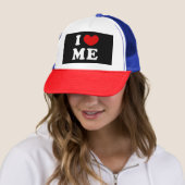 Ik hou van me, ik hart me trucker pet (In situ)