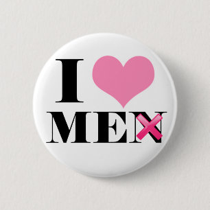 Ik hou van me (mannen) ronde button 5,7 cm