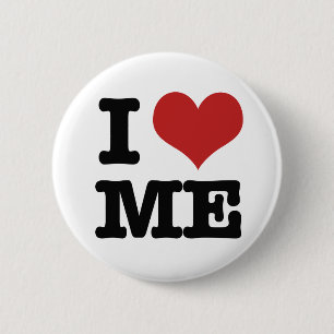 Ik hou van me ronde button 5,7 cm