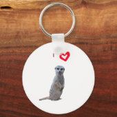 Ik hou van Meerkats Sleutelhanger (Voorkant)