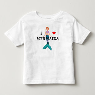 Ik hou van Meermin ontwerp - Peuter fijne jersey T Kinder Shirts