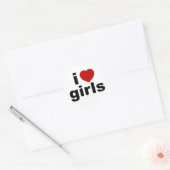 Ik hou van meisjes Sticker (Envelop)