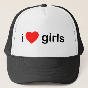 Ik hou van meisjes trucker pet