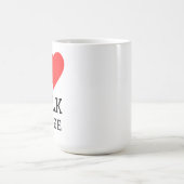 Ik hou van melk koffie koffiemok (Center)