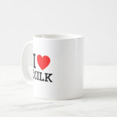 Ik hou van melk koffiemok (Voorkant links)