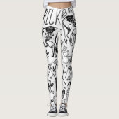 Ik hou van melk leggings (Voorkant)