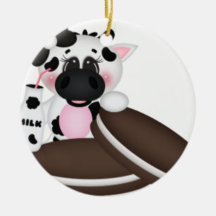 Ik hou van melkkoe keramisch ornament