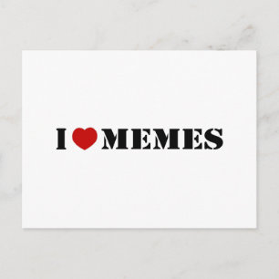 Ik hou van memen briefkaart
