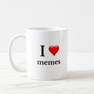 Ik hou van memen koffiemok