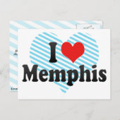 Ik hou van Memphis Briefkaart (Voorkant / Achterkant)
