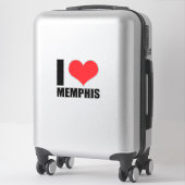 Ik hou van Memphis Sticker (Koffer)