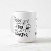 Ik hou van mensen hoe ik van thee hou koffiemok (Voorkant links)