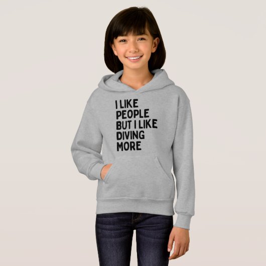 Ik hou van mensen, maar ik hou van meer duiken