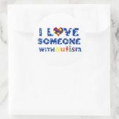 Ik hou van mensen met autisme sticker (Tas)