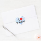 Ik hou van mentor ronde sticker (Envelop)