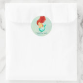 Ik hou van Mermaids Ronde Sticker (Tas)