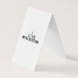 Ik hou van metaaldetectie visitekaartjes