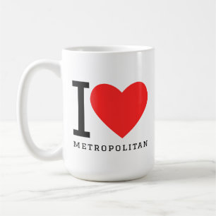 Ik hou van metropolitaans koffiemok
