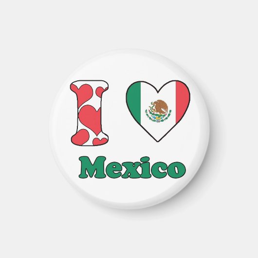 Ik hou van Mexico magnet Magneet (Voorkant)
