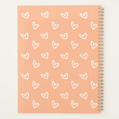 Ik hou van mezelf |Peach Fuzz & White aangepaste n Planner (Achterkant)