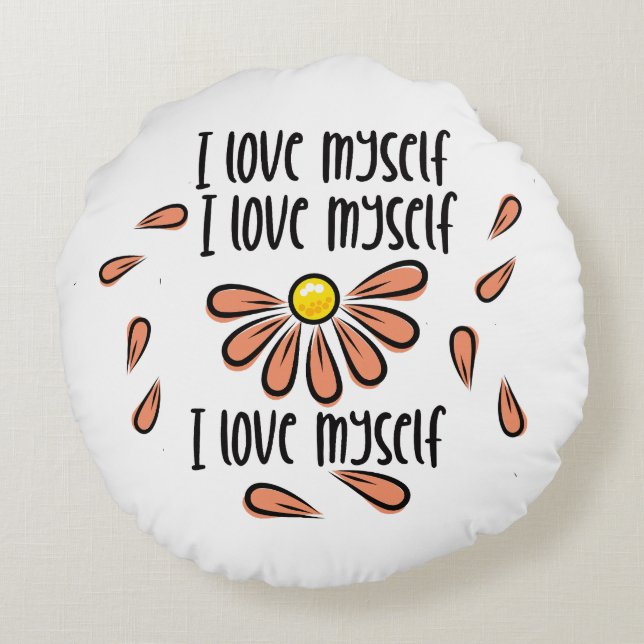 Ik hou van mezelf rond kussen (Achterkant)