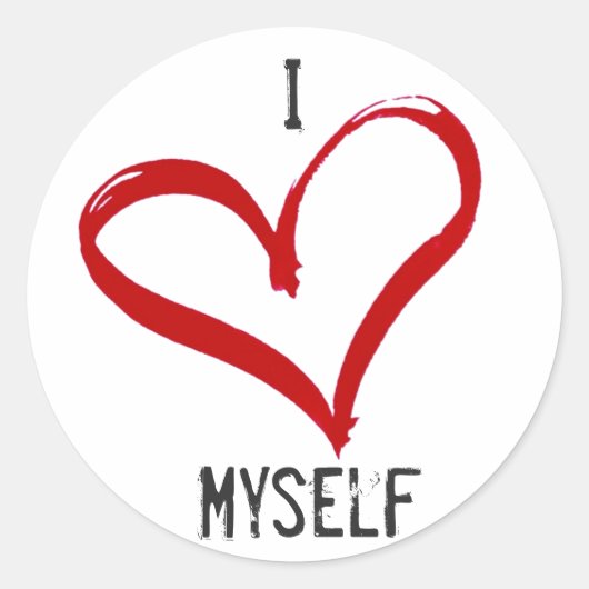Ik hou van mezelf Sticker (Voorkant)