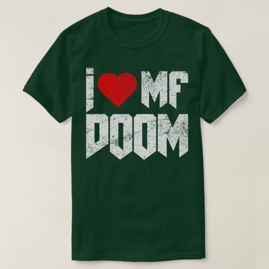 Ik hou van Mf Doom  bedroefd T-shirt (Design voorkant)