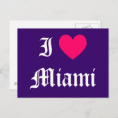 Ik hou van Miami Briefkaart (Voorkant / Achterkant)