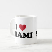 Ik hou van Miami Florida Koffiemok (Voorkant links)