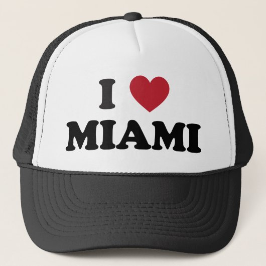 Ik hou van Miami Florida Trucker Pet (Voorkant)