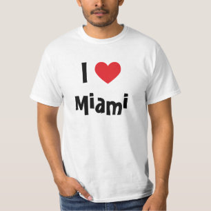 Ik hou van Miami Rode Hart T-shirt
