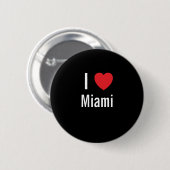 Ik hou van Miami Ronde Button 5,7 Cm (Voorkant /achterkant)