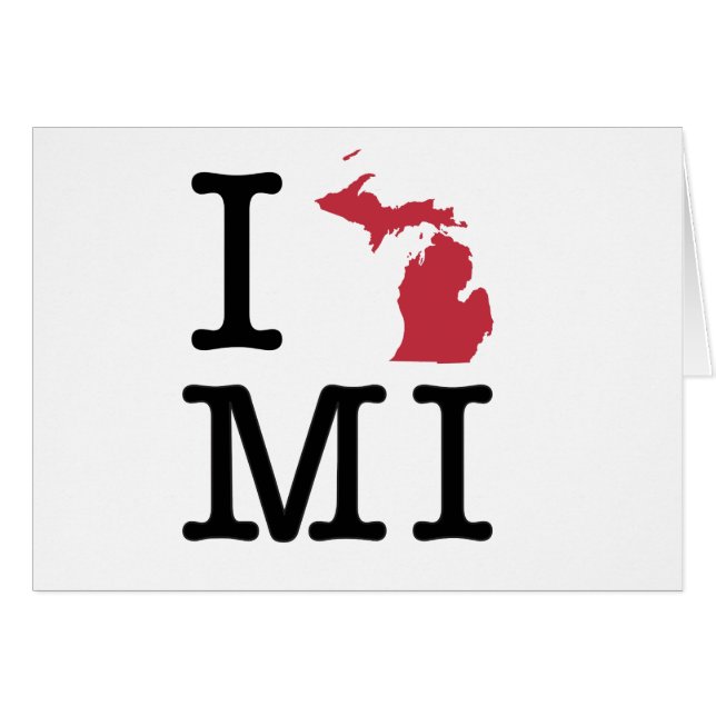 Ik hou van Michigan (Voorkant Horizontaal)