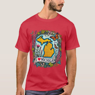Ik hou van Michigan Oversized 2 T-shirt