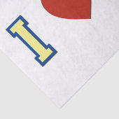 Ik hou van Michigan Tissuepapier (Detail)