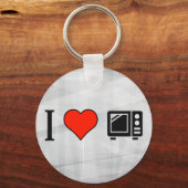 Ik hou van microgolfovens sleutelhanger (Voorkant)