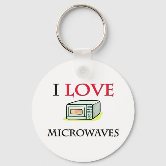 Ik hou van microgolven sleutelhanger (Voorkant)