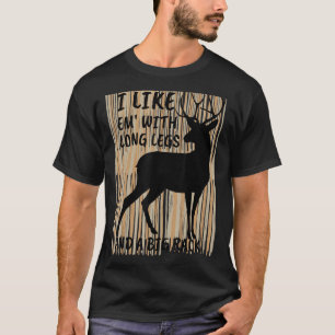 Ik hou van mij met lange benen en grote ruggegraat t-shirt