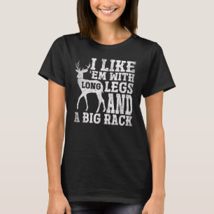Ik hou van mij met lange benen en grote ruggegraat t-shirt