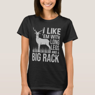 Ik hou van mij met lange benen en grote ruggegraat t-shirt