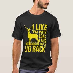 Ik hou van mij met lange benen en grote ruggegraat t-shirt
