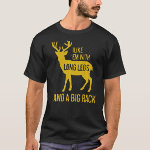 Ik hou van mij met lange benen en grote ruggegraat t-shirt